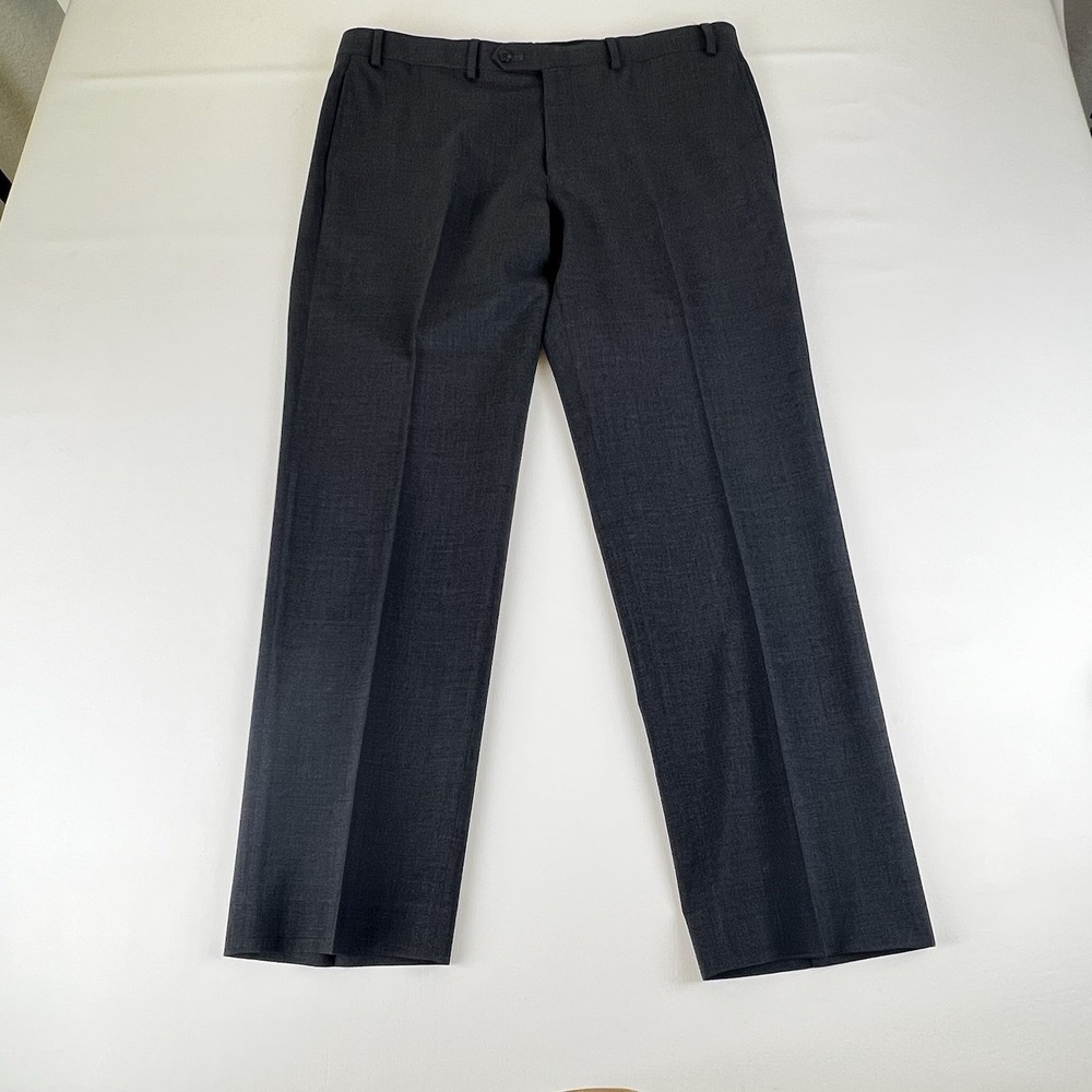 Lauren Ralph Lauren 36x29 Total Comfort Gray Flat Front Wool Dress Mens Pants